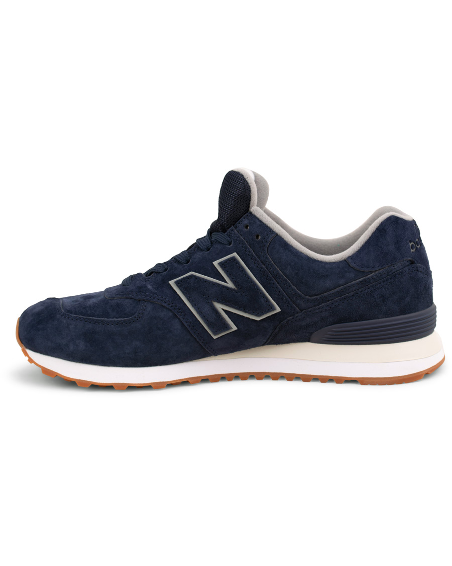 Heren | New Balance 574 Running Sneaker Navy Suede | New Balance | 574 Running Sneaker Navy Suede