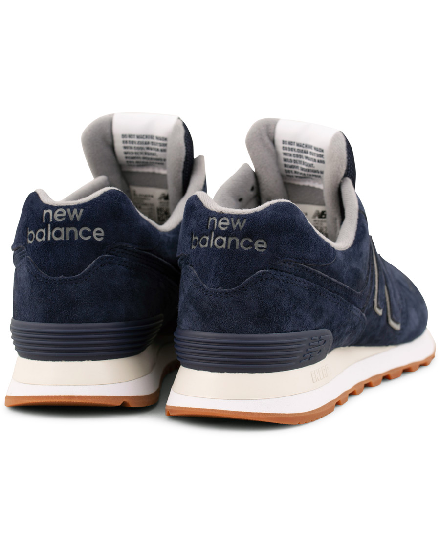 Heren | New Balance 574 Running Sneaker Navy Suede | New Balance | 574 Running Sneaker Navy Suede