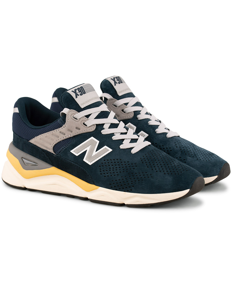 Heren | New Balance X90 Running Sneaker Navy Suede | New Balance | X90 Running Sneaker Navy Suede