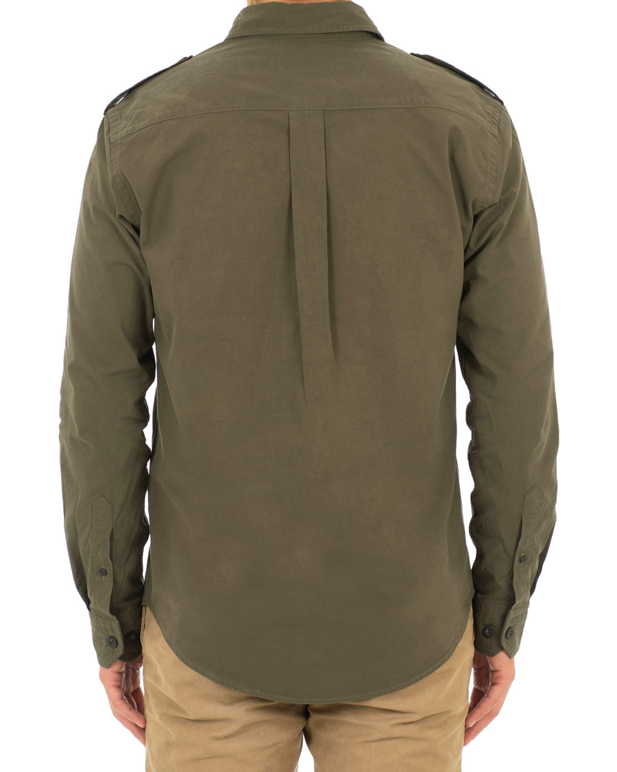 Heren | Jassen | Eton | Slim Fit Twill Overshirt Green
