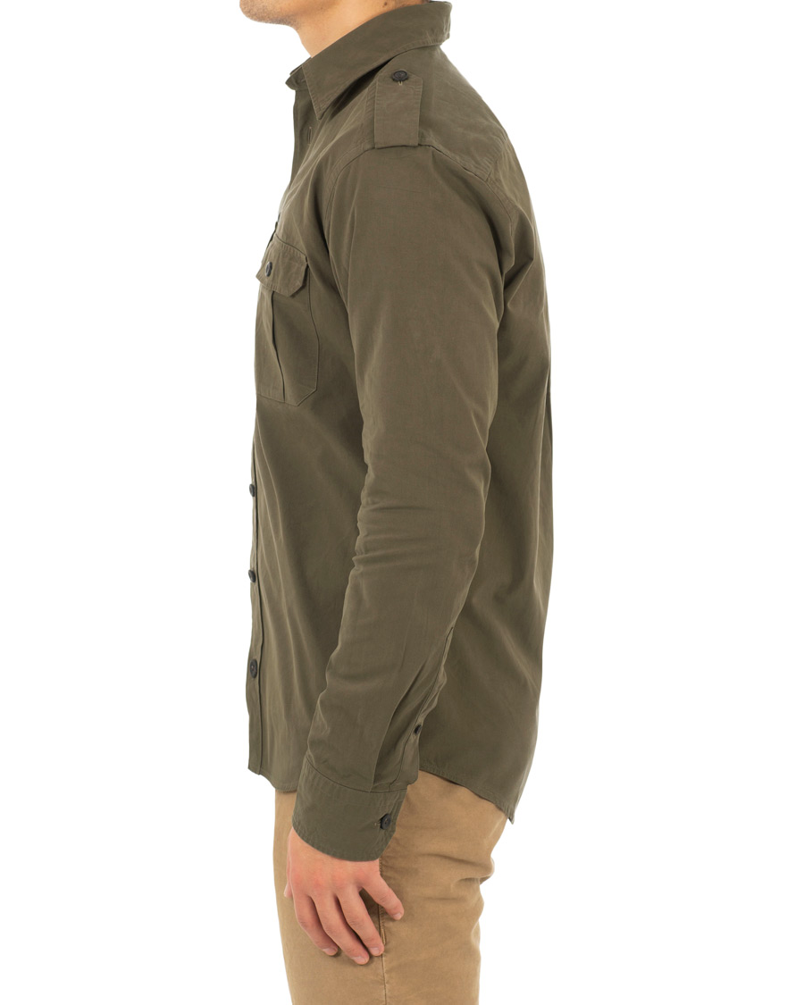 Heren | Jassen | Eton | Slim Fit Twill Overshirt Green