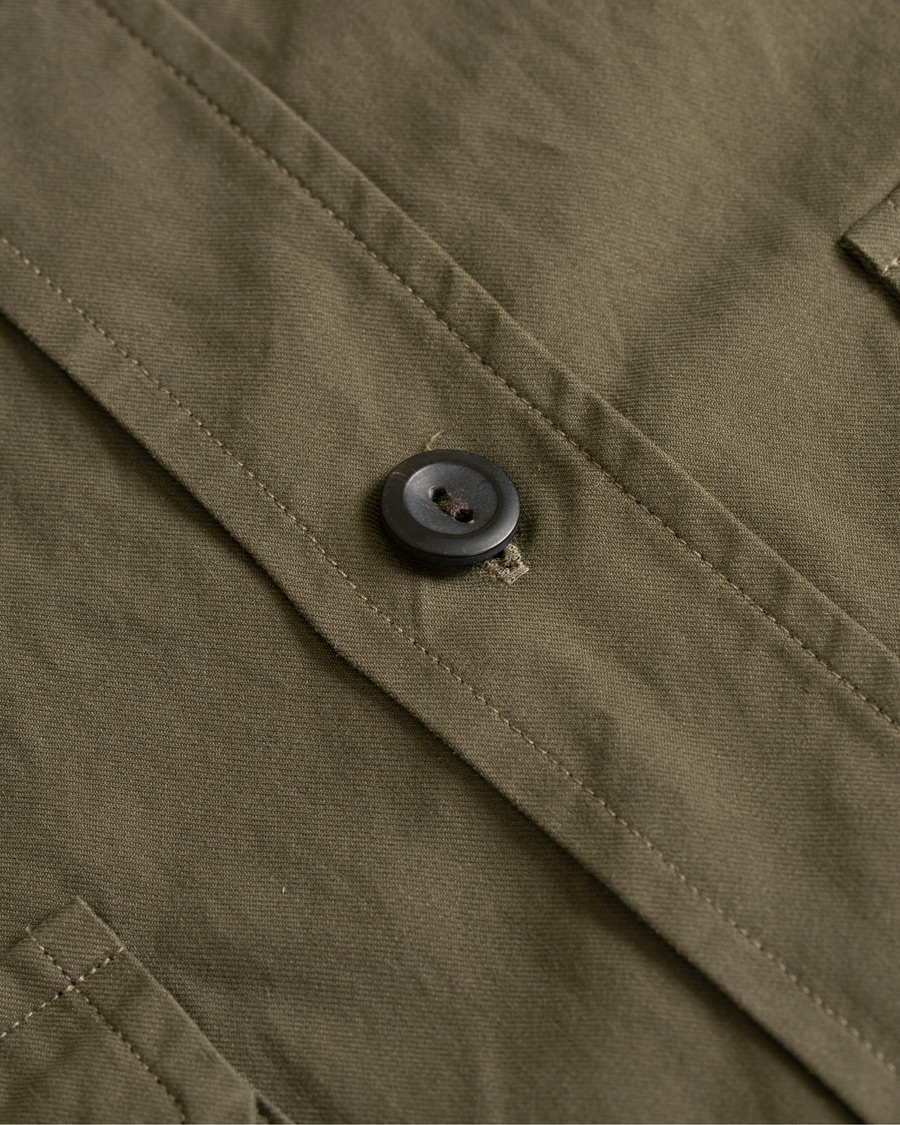 Heren | Jassen | Eton | Slim Fit Twill Overshirt Green