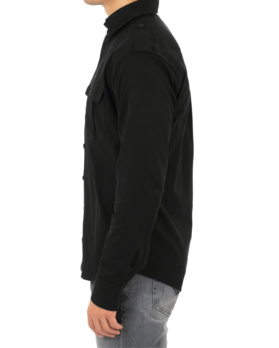 Heren | Jassen | Eton | Slim Fit Twill Overshirt Black