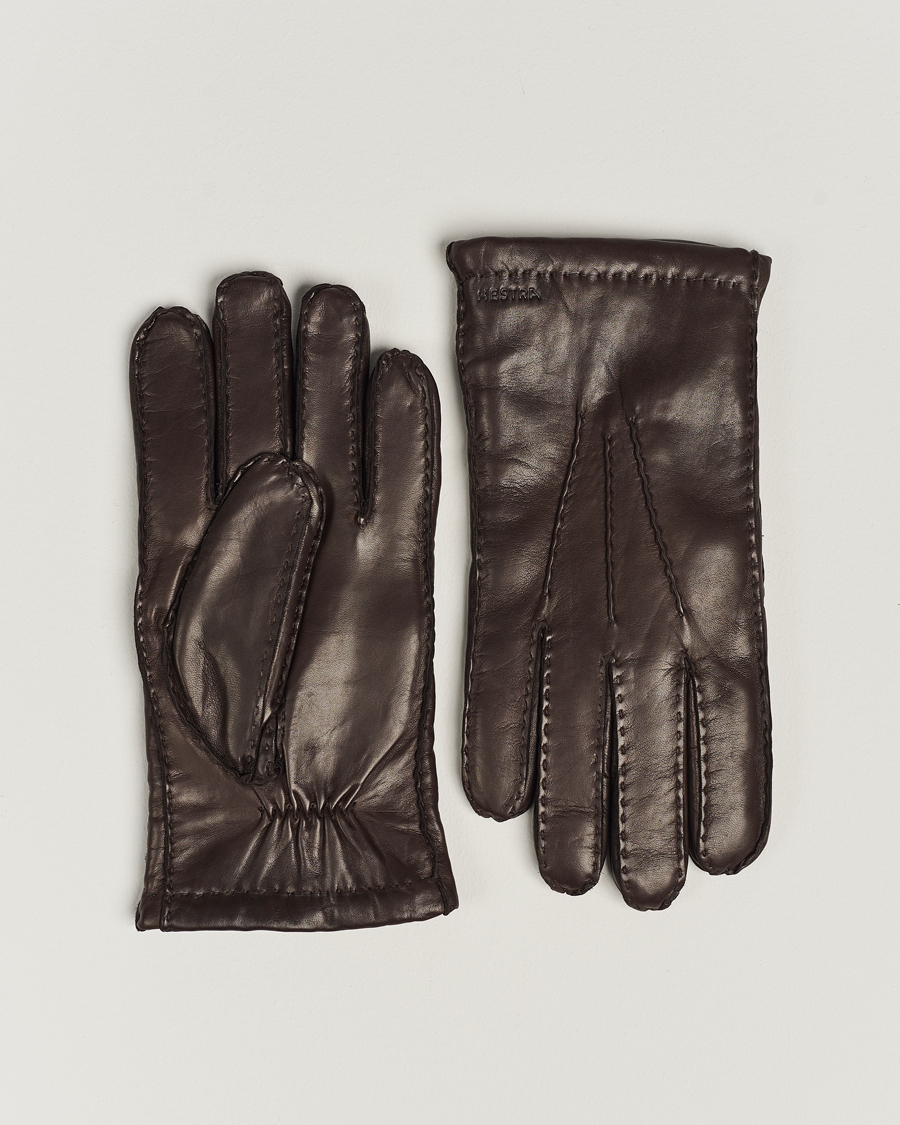Heren | Handschoenen | Hestra | George Lambskin Hairsheep Glove Espresso