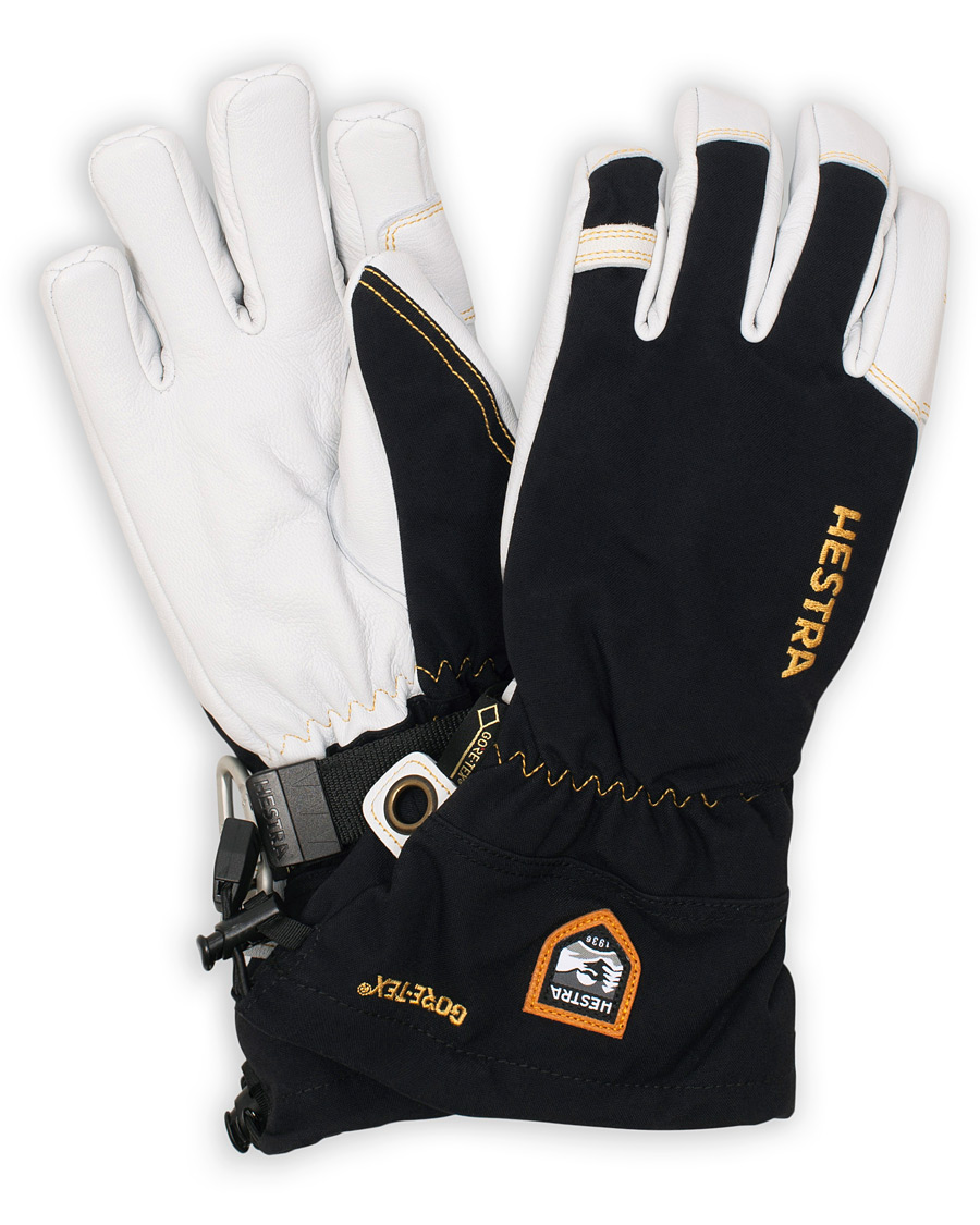 Heren | Hestra Army Leather GORE-TEX® Glove Black/White | Hestra | Army Leather GORE-TEX® Glove Black/White