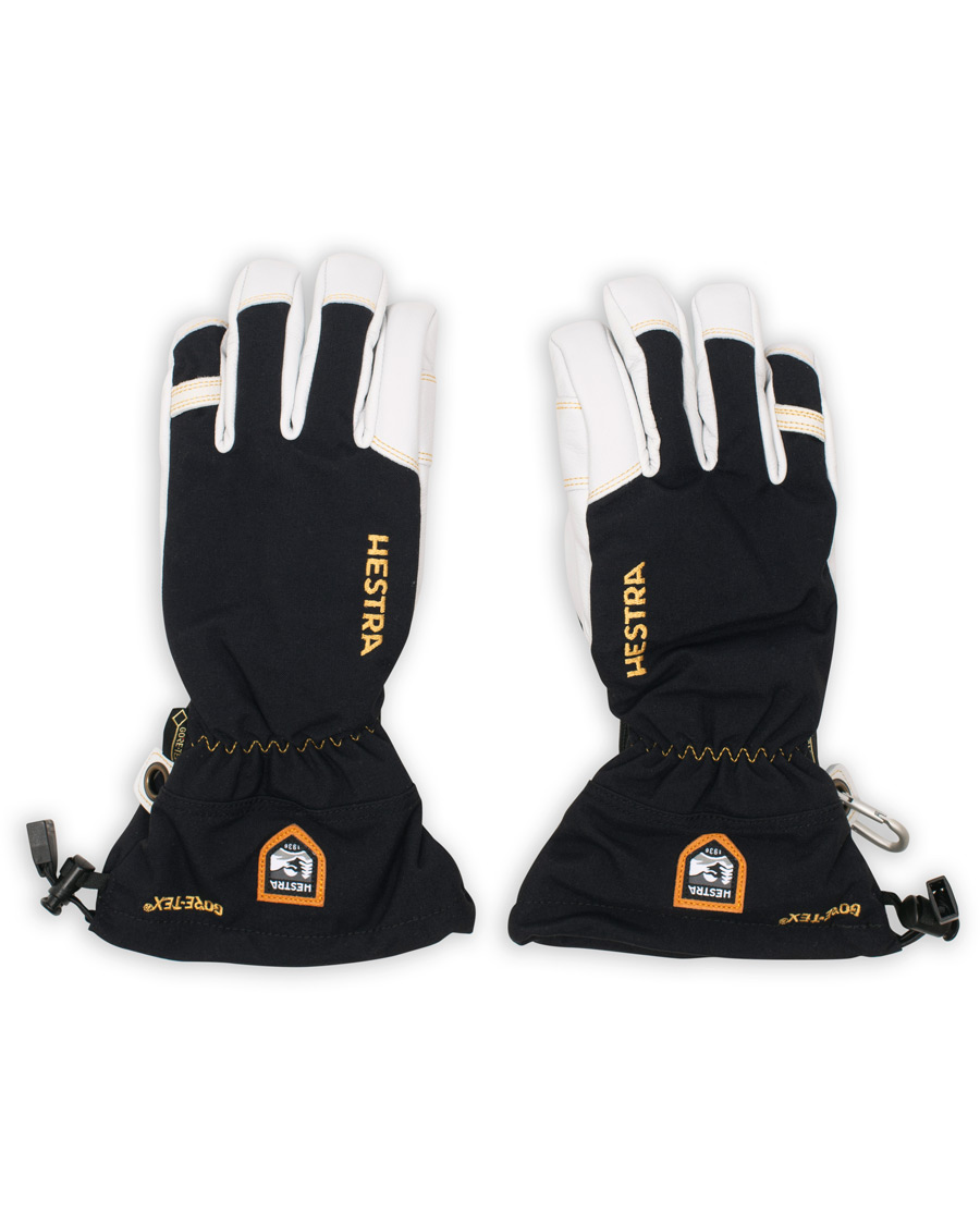 Heren | Hestra Army Leather GORE-TEX® Glove Black/White | Hestra | Army Leather GORE-TEX® Glove Black/White