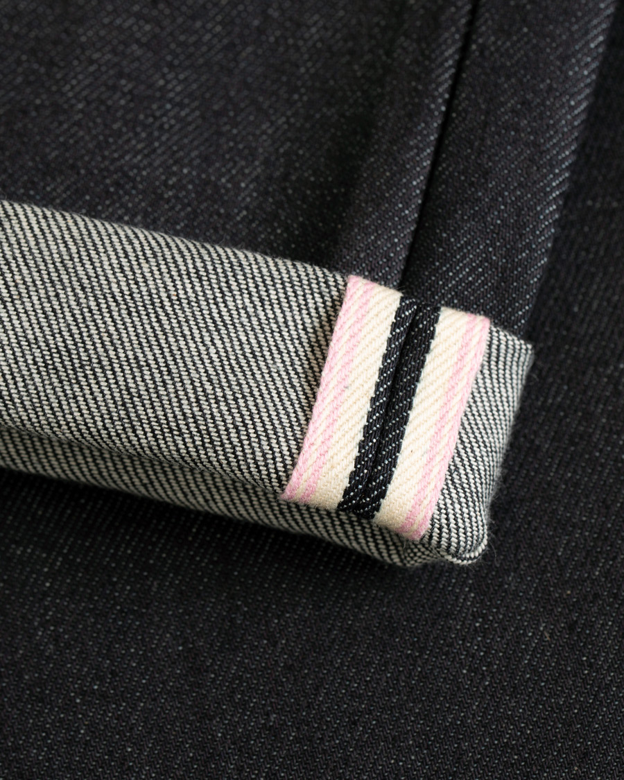 Heren | Jeans | PS Paul Smith | Tapered Fit Pink Selvage Jeans Dark Blue