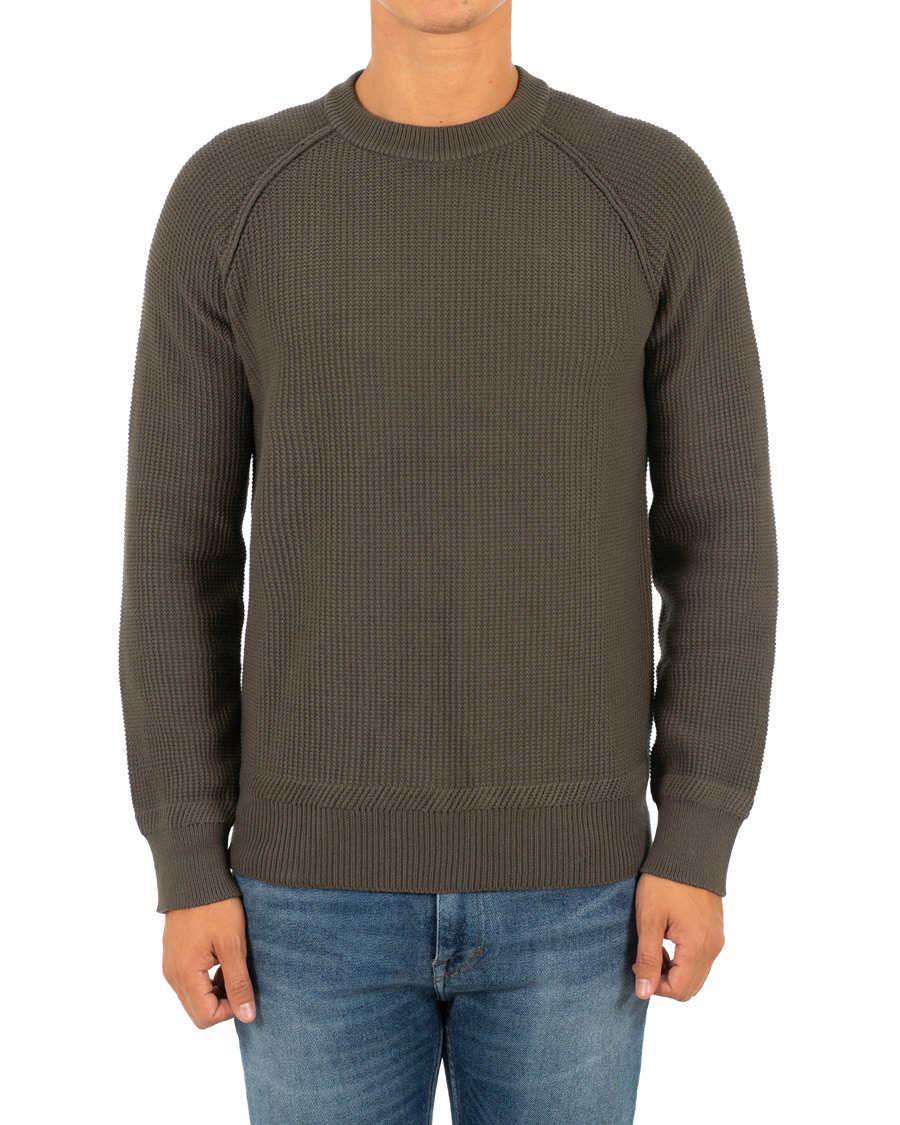 Heren | Truien | Filippa K | Cotton Texture R Neck Sweater Beluga