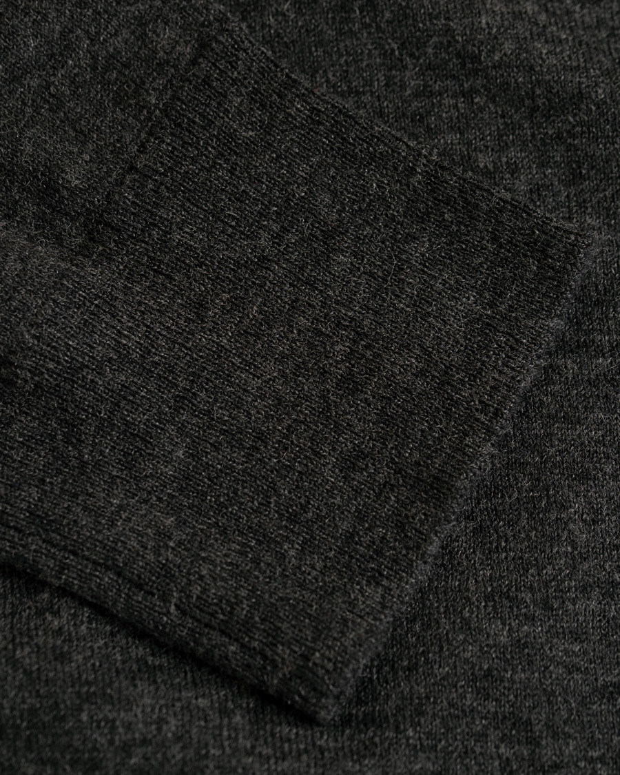 Heren | Truien | Filippa K | Wool/Silk Rollneck Dark Grey Melange