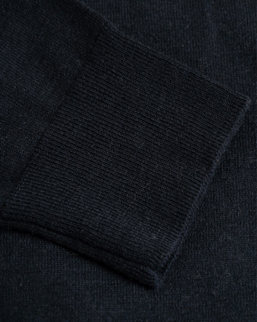 Heren | Truien | Filippa K | Wool/Silk Rollneck Dark Navy
