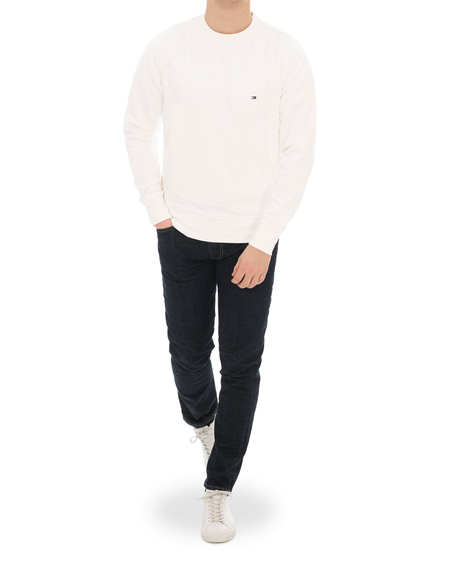 Heren | Truien | Tommy Hilfiger | Crew Neck Sweatshirt Whisper White