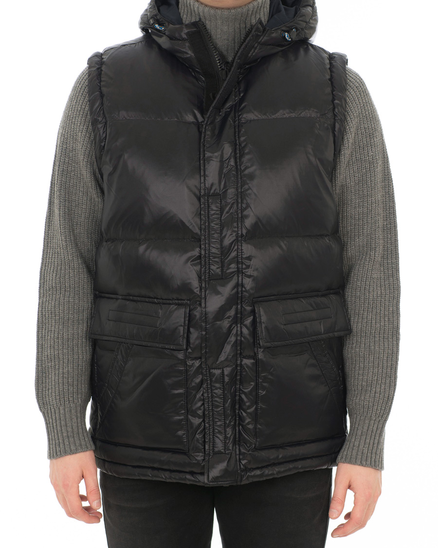 Heren | Jassen | Tommy Hilfiger | Shiny Hooded Down Jacket Jet Black
