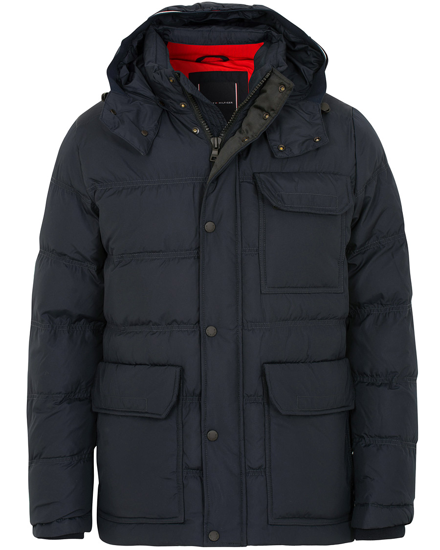 Heren | Jassen | Tommy Hilfiger | Down Hooded Jacket Sky Captain