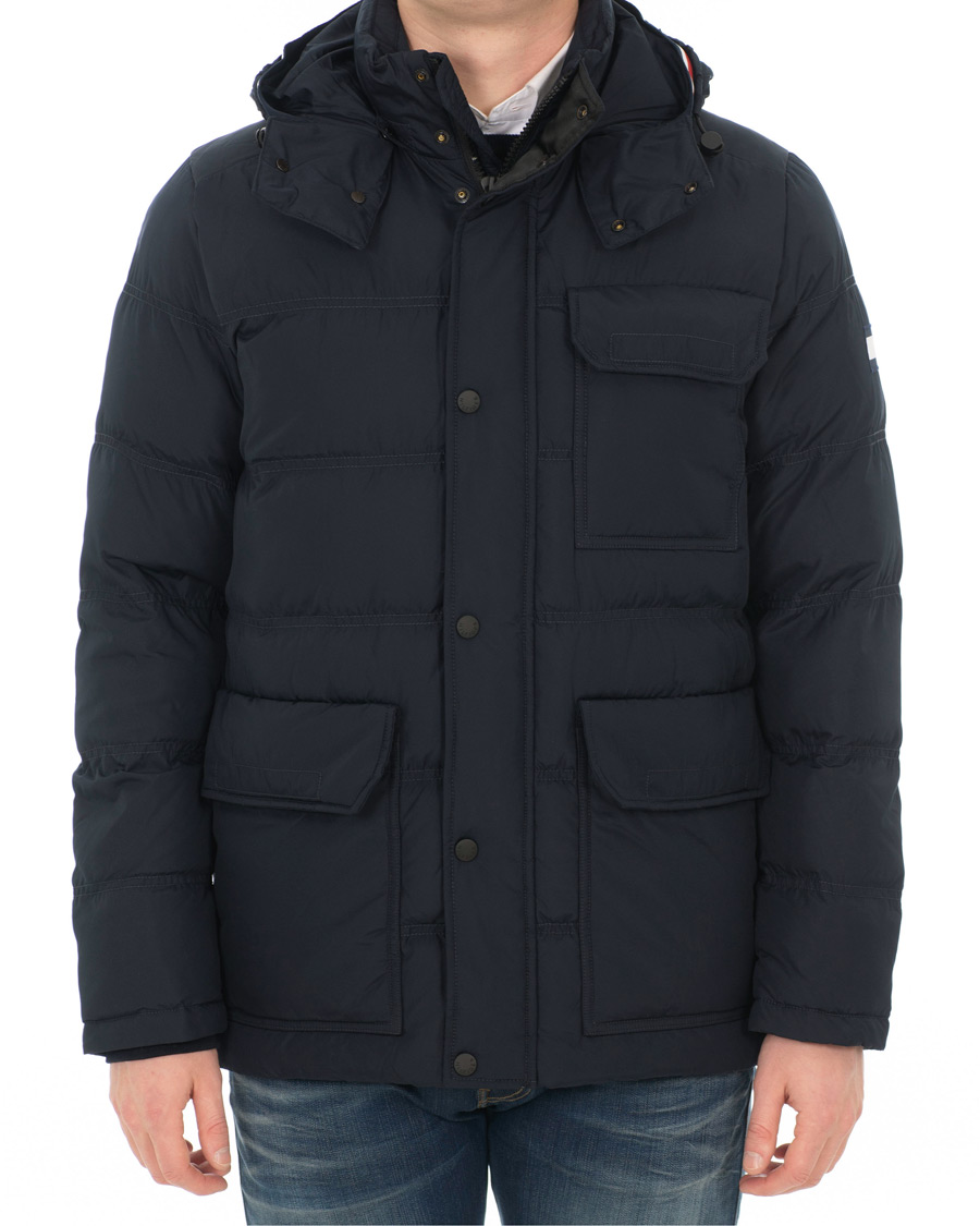 Heren | Jassen | Tommy Hilfiger | Down Hooded Jacket Sky Captain