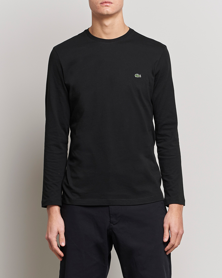 Heren | Lacoste | Lacoste | Long Sleeve Crew Neck T-Shirt Black