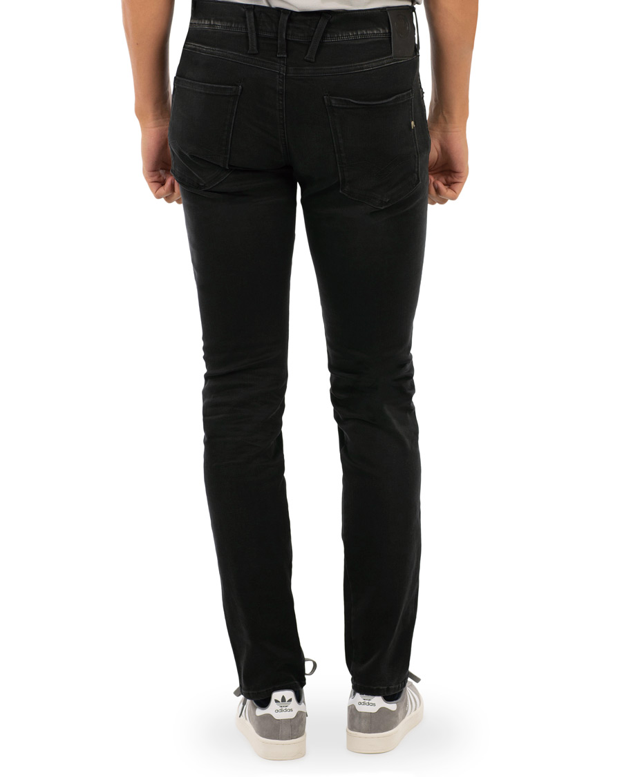 Heren | Jeans | Replay | M914 Anbass Hyperflex Jeans Washed Black