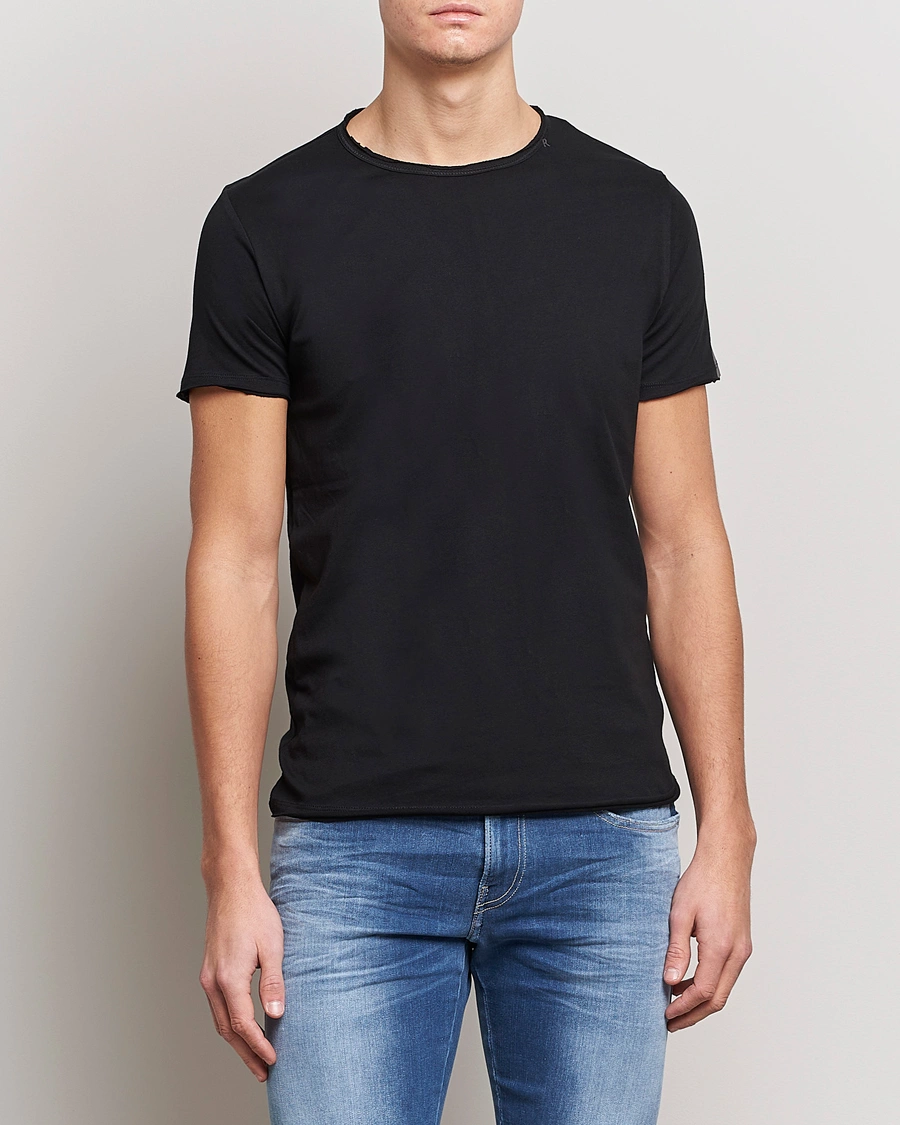 Heren | Zwarte T-shirts | Replay | Crew Neck Tee Black