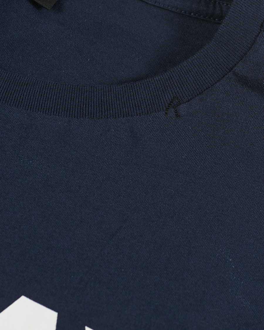 Heren | T-shirts | Replay | Crew Neck Logo Tee Navy