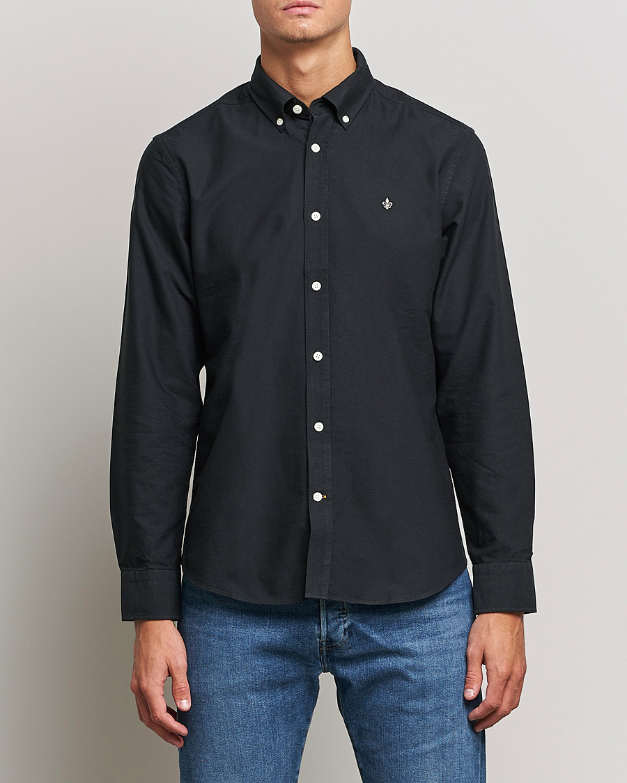 Heren | Casual | Morris | Douglas Oxford Shirt Black
