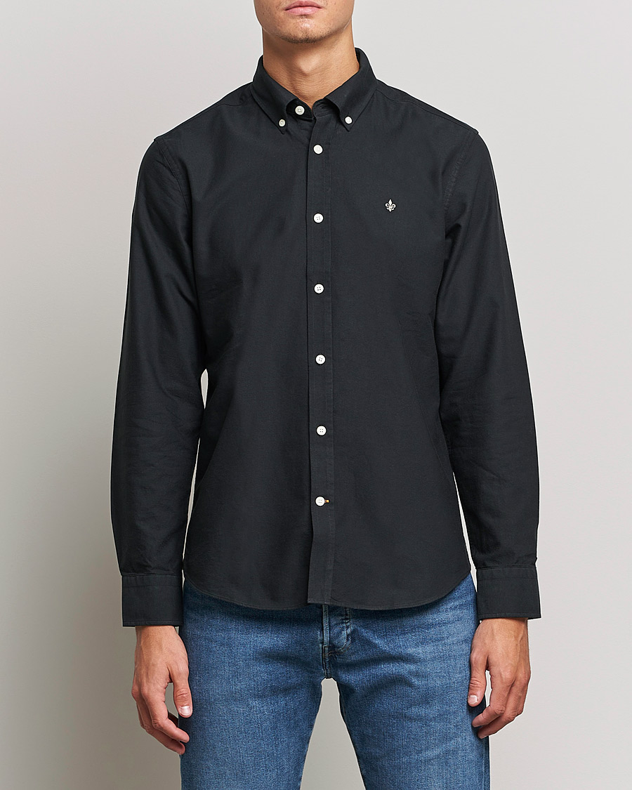 Heren | Preppy Authentic | Morris | Douglas Oxford Shirt Black