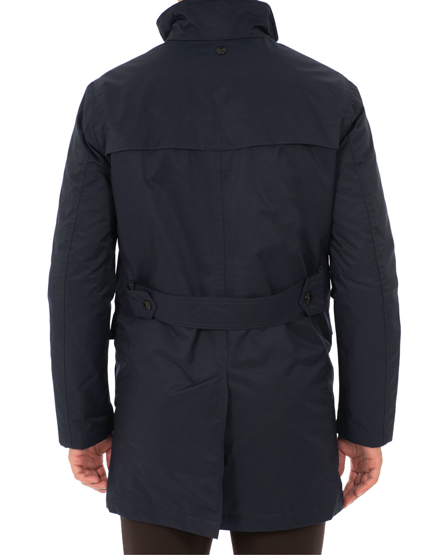 Heren | Jassen | Oscar Jacobson | Danton Water Repellent Coat Navy