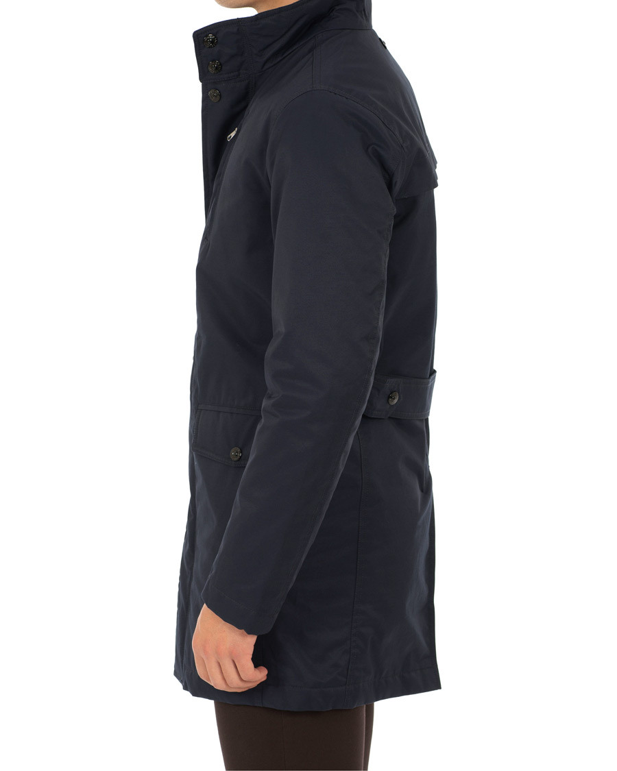 Heren | Jassen | Oscar Jacobson | Danton Water Repellent Coat Navy