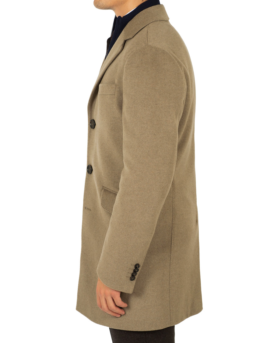 Heren | Jassen | Oscar Jacobson | Saks Wool/Cashmere Coat Beige