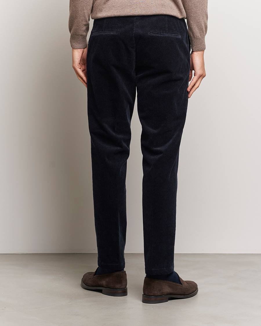 Heren | Broeken | Oscar Jacobson | Denz Corduroy Trousers Navy