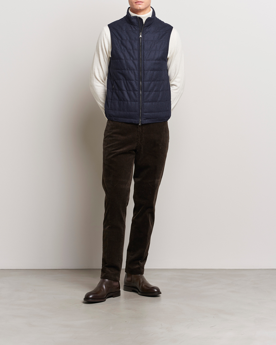 Heren | Broeken | Oscar Jacobson | Denz Corduroy Trousers Dark Brown