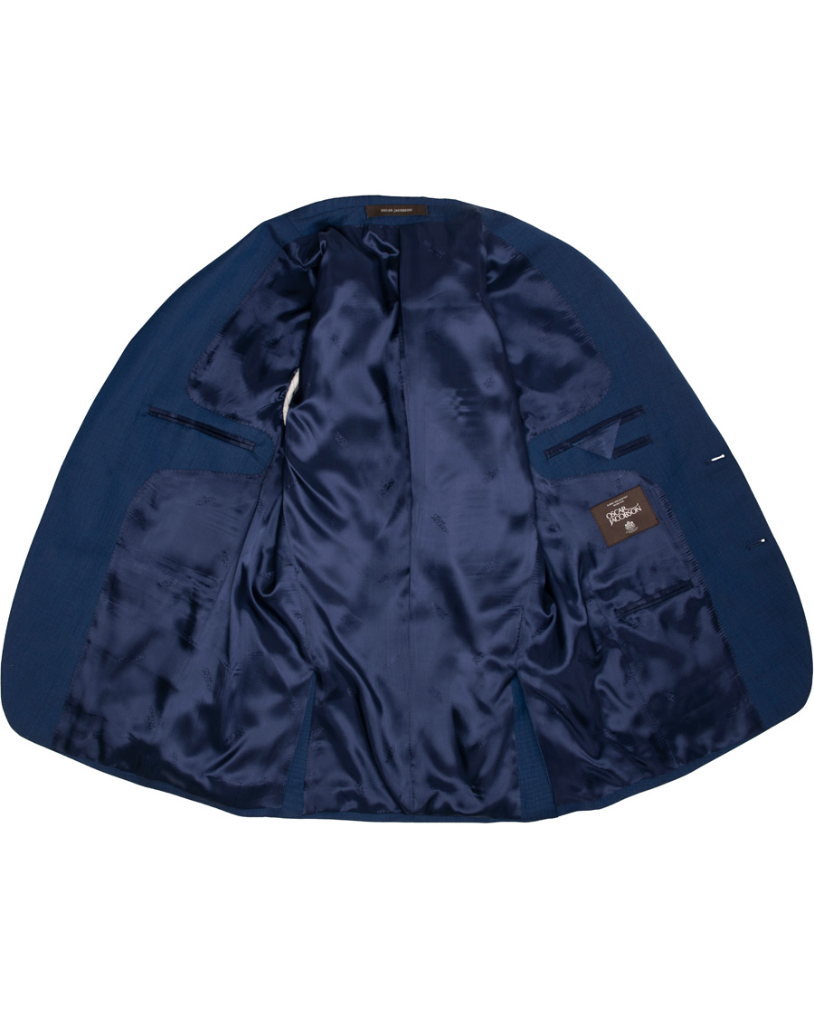 Heren | Blazers | Oscar Jacobson | Fogerty Wool Blazer Blue