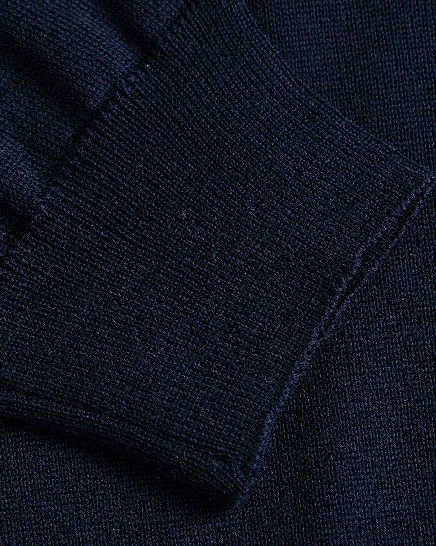 Heren | Truien | Oscar Jacobson | Cole Extra Fine Merino Rollneck Navy