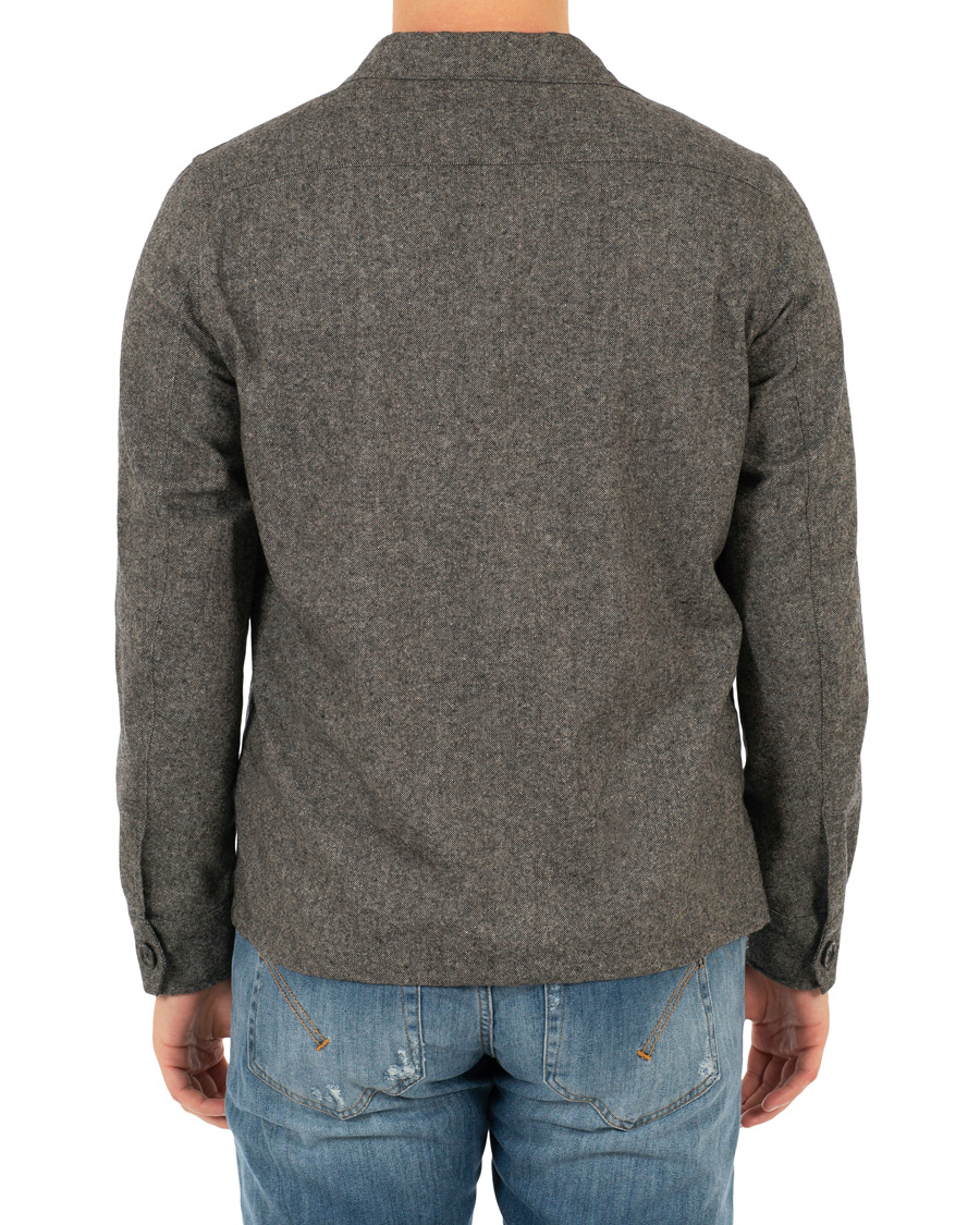 Heren | Jassen | Oscar Jacobson | Helge Shirt Jacket Salt & Pepper
