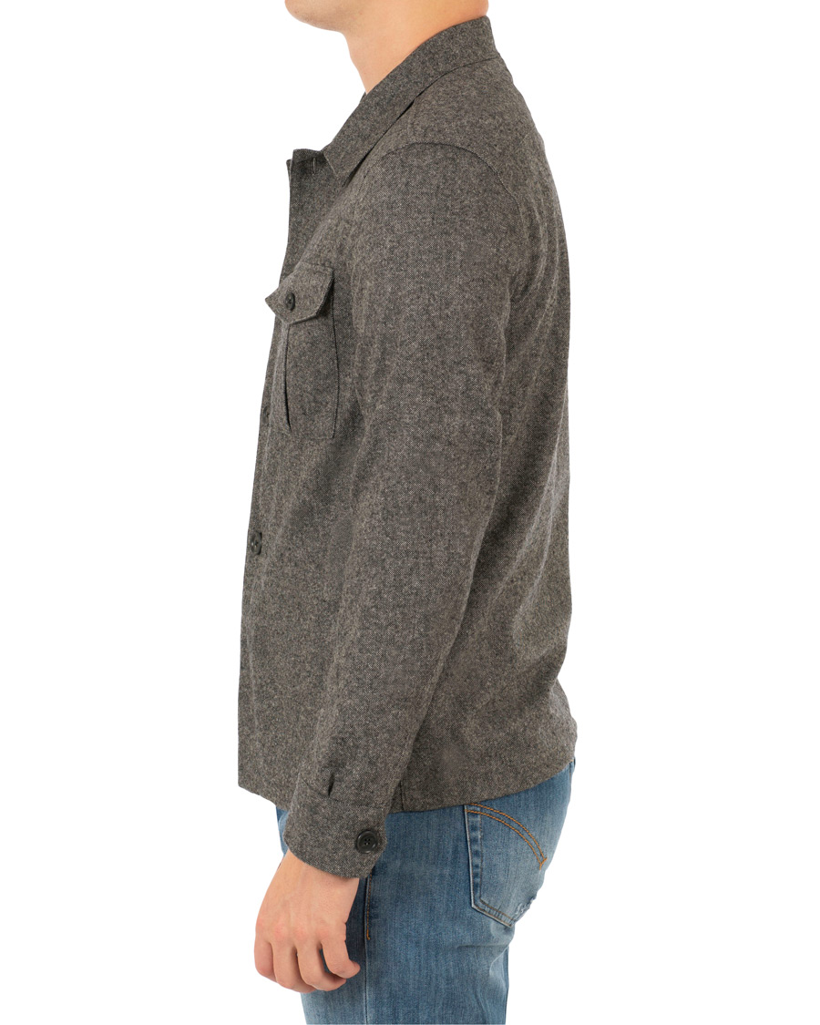 Heren | Jassen | Oscar Jacobson | Helge Shirt Jacket Salt & Pepper