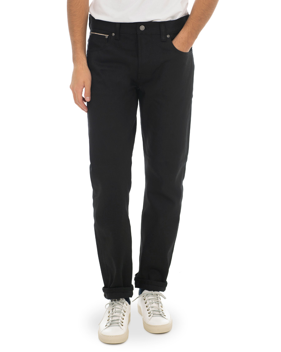 Heren | Jeans | Nudie Jeans | Sleepy Sixten Organic Jeans Dry Black Selvedge