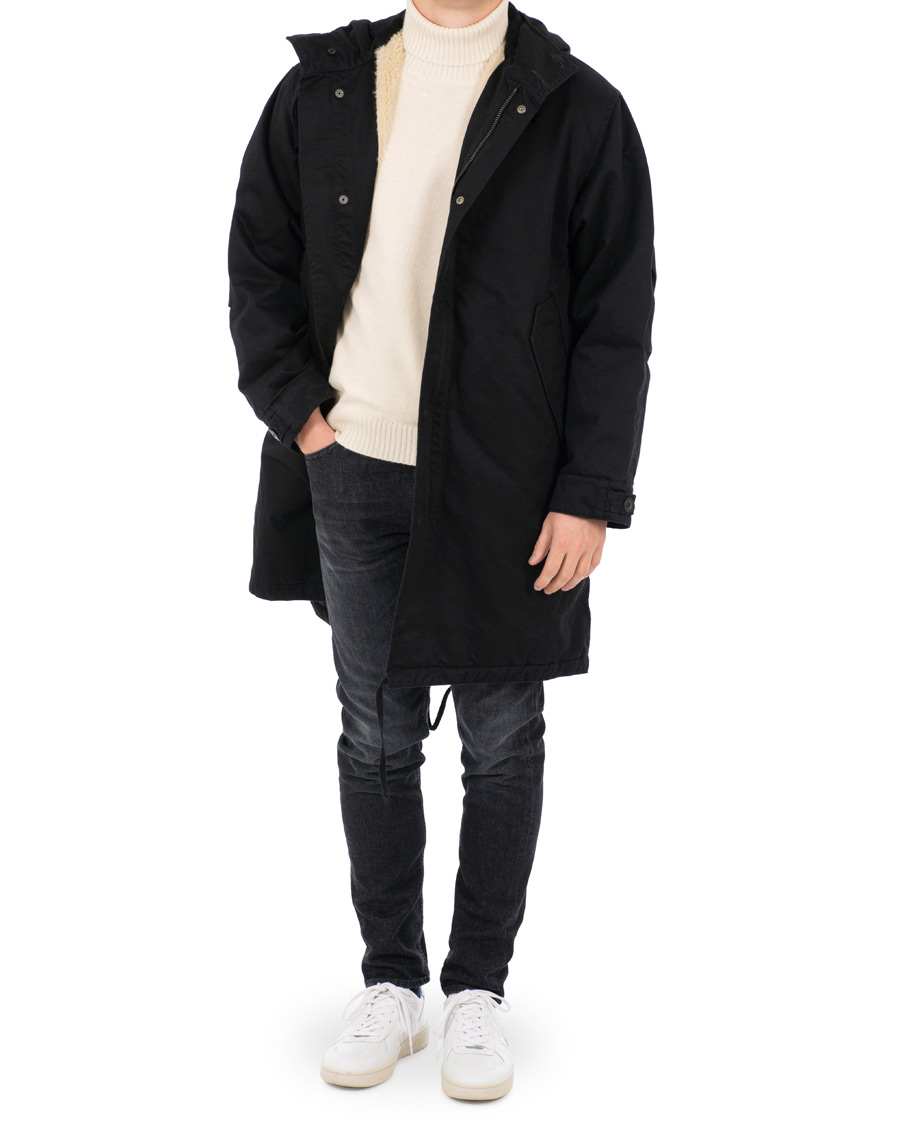 Heren | Jassen | Nudie Jeans | Lars Swedish Fish Tail Parka Black