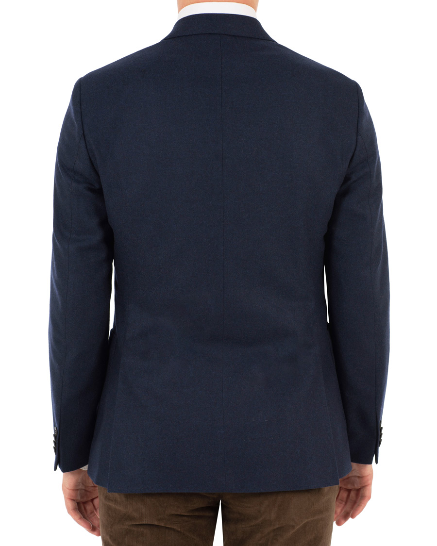 Heren | Blazers | Tiger of Sweden | Jamot Flannel Patch Pocket Blazer Navy