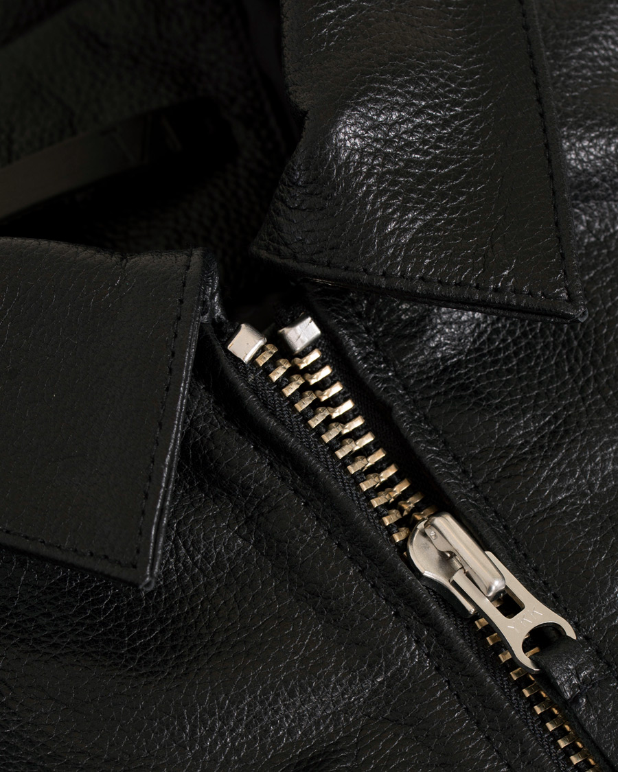 Heren | Jassen | Tiger of Sweden Jeans | Tracker Leather Jacket Black