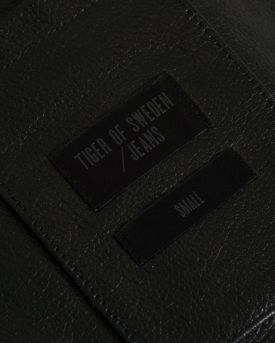 Heren | Jassen | Tiger of Sweden Jeans | Tracker Leather Jacket Black