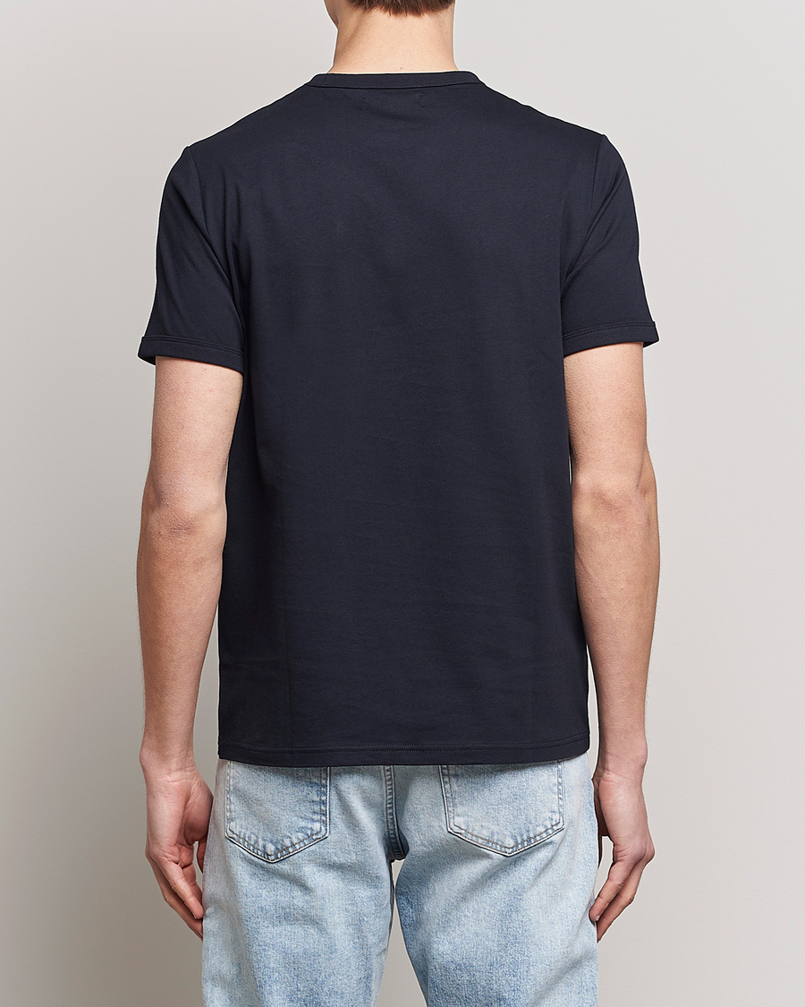Heren | T-shirts | Fred Perry | Ringer Crew Neck Tee Navy