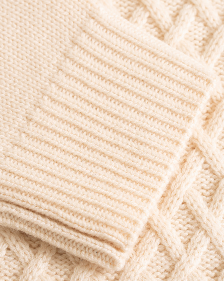 Heren | Truien | Vince | Fisherman Cable Crew White