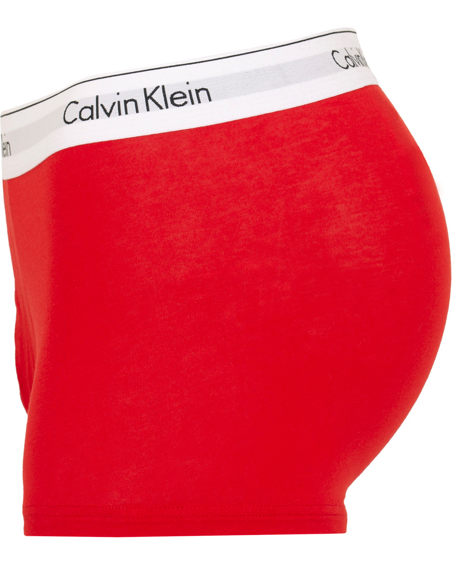 Heren | Ondergoed | Calvin Klein | Modern Cotton Stretch 2-Pack Trunk Red/Black