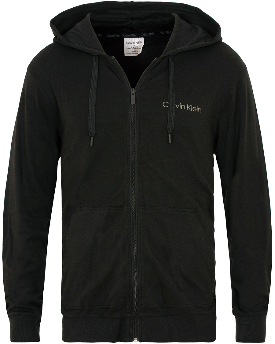 Heren | Truien | Calvin Klein | Modal Full Zip Hoodie Black
