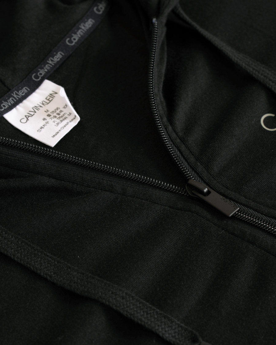 Heren | Truien | Calvin Klein | Modal Full Zip Hoodie Black