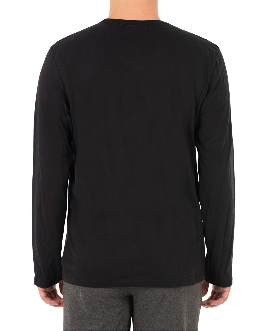 Heren | T-shirts | Calvin Klein | Logo Long Sleeve Tee Black