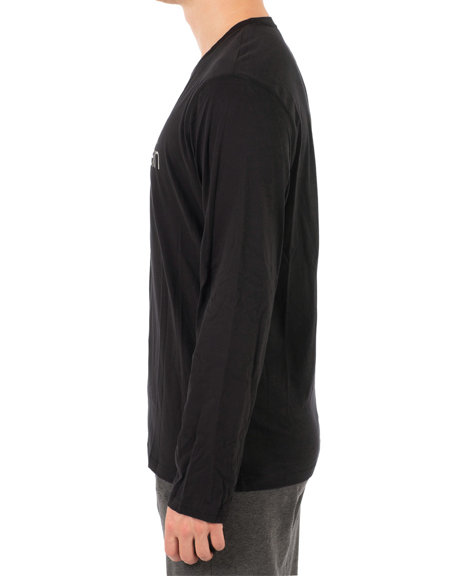 Heren | T-shirts | Calvin Klein | Logo Long Sleeve Tee Black