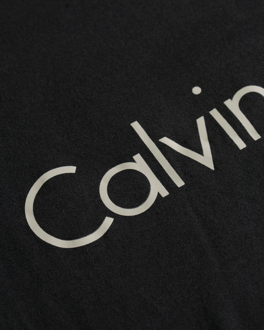 Heren | T-shirts | Calvin Klein | Logo Long Sleeve Tee Black