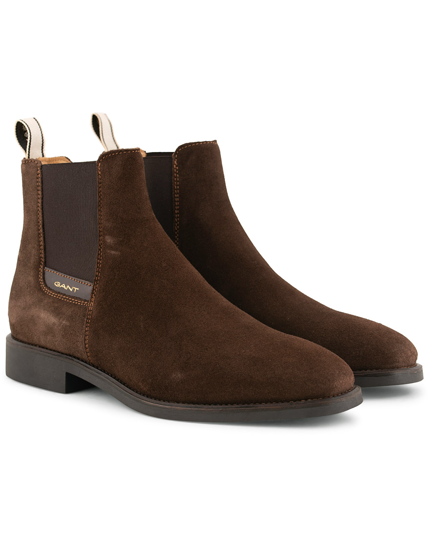 Heren | GANT James Chelsea Boot Dark Brown Suede | GANT | James Chelsea Boot Dark Brown Suede
