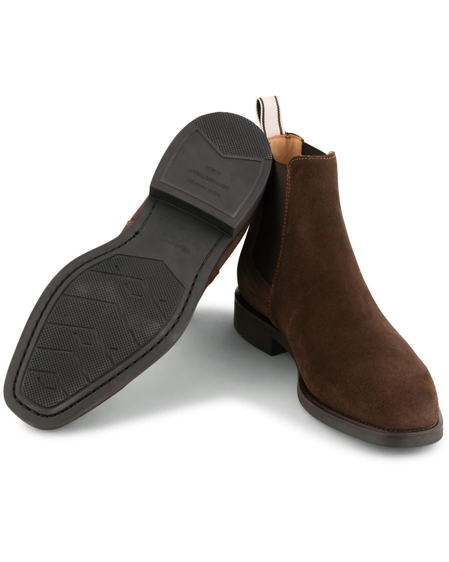 Heren | GANT James Chelsea Boot Dark Brown Suede | GANT | James Chelsea Boot Dark Brown Suede