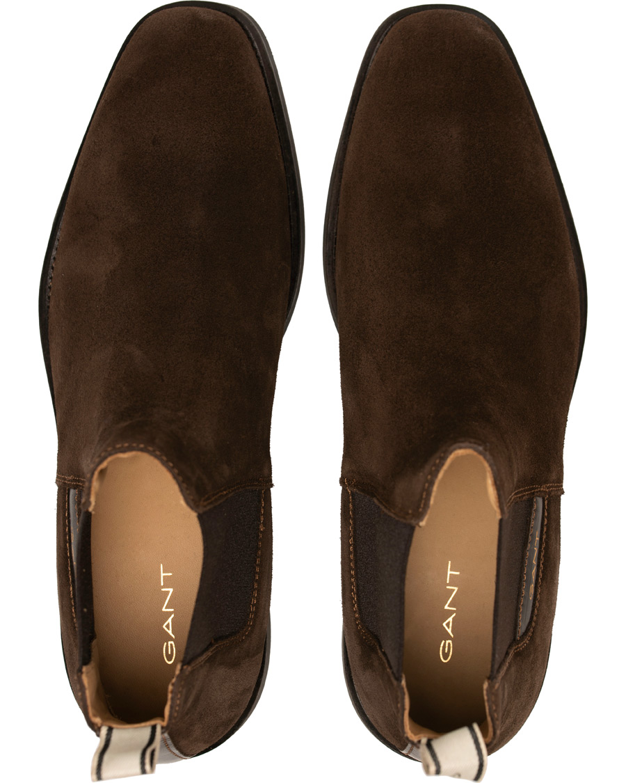 Heren | GANT James Chelsea Boot Dark Brown Suede | GANT | James Chelsea Boot Dark Brown Suede