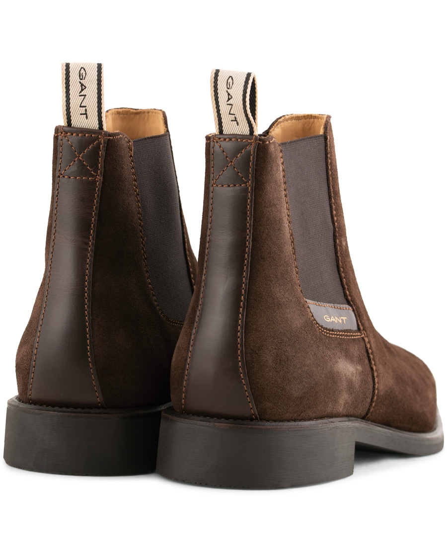 Heren | GANT James Chelsea Boot Dark Brown Suede | GANT | James Chelsea Boot Dark Brown Suede